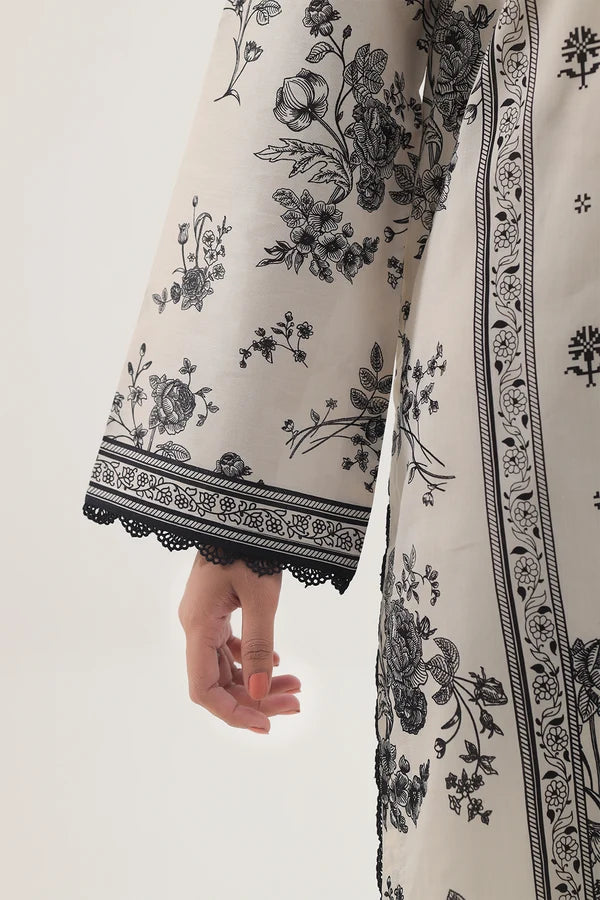 Unstitched Printed Lawn 3 Piece