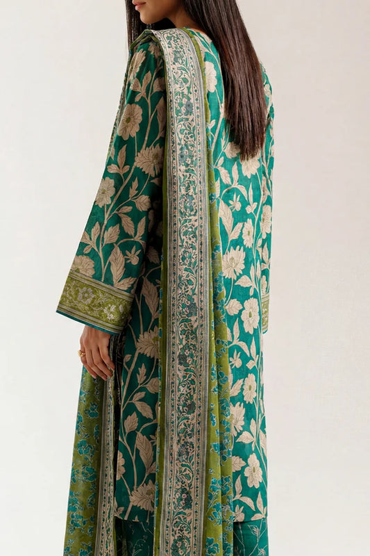 Unstitched Printed Lawn 3 Piece