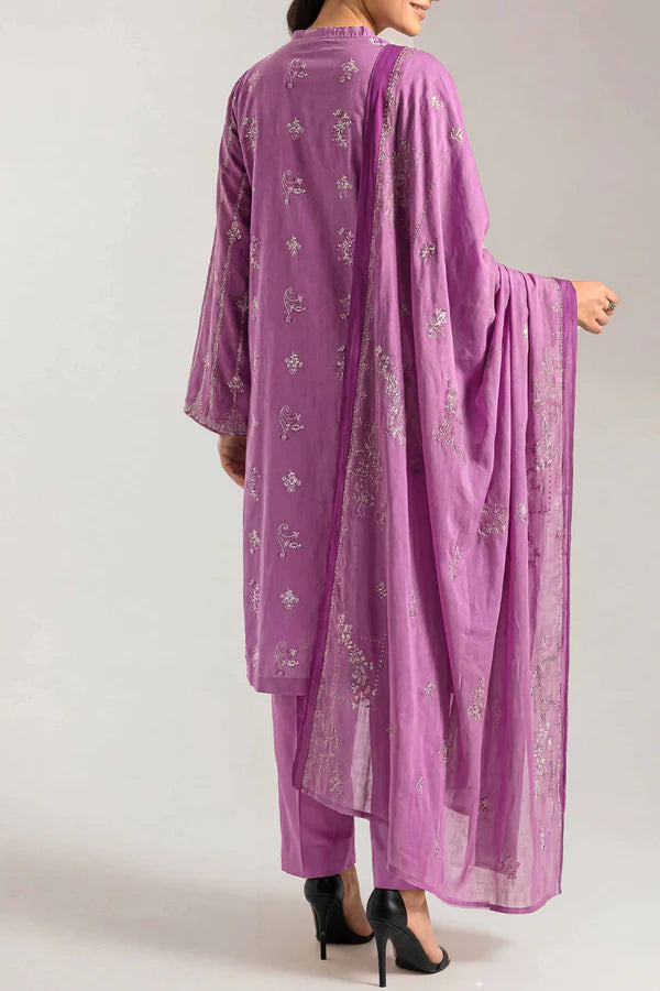 Unstitched Printed Premium Lawn 3 Piece