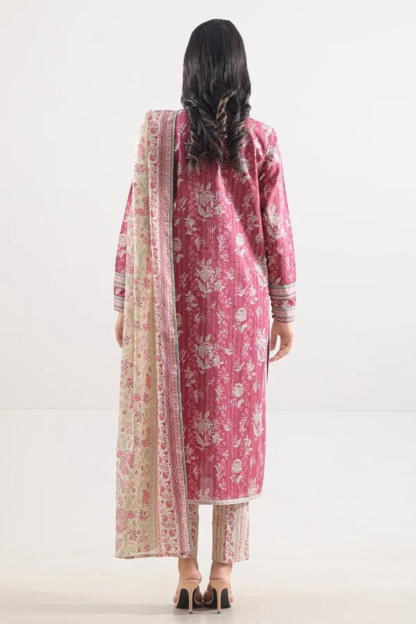 Unstitched Printed Lawn 2 Piece (Shirt/Dupatta)