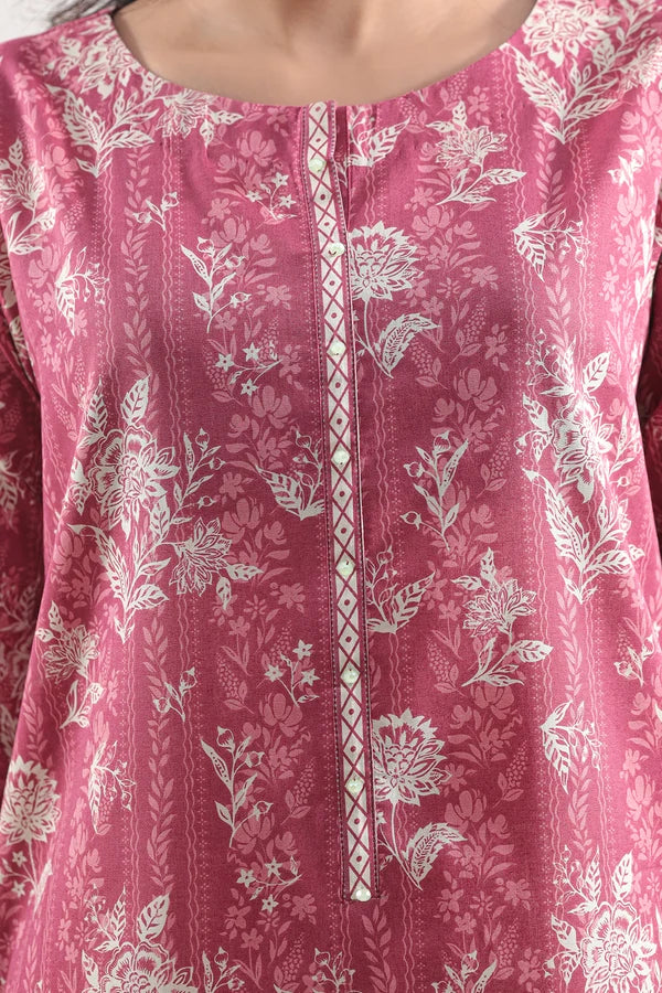 Unstitched Printed Lawn 2 Piece (Shirt/Dupatta)