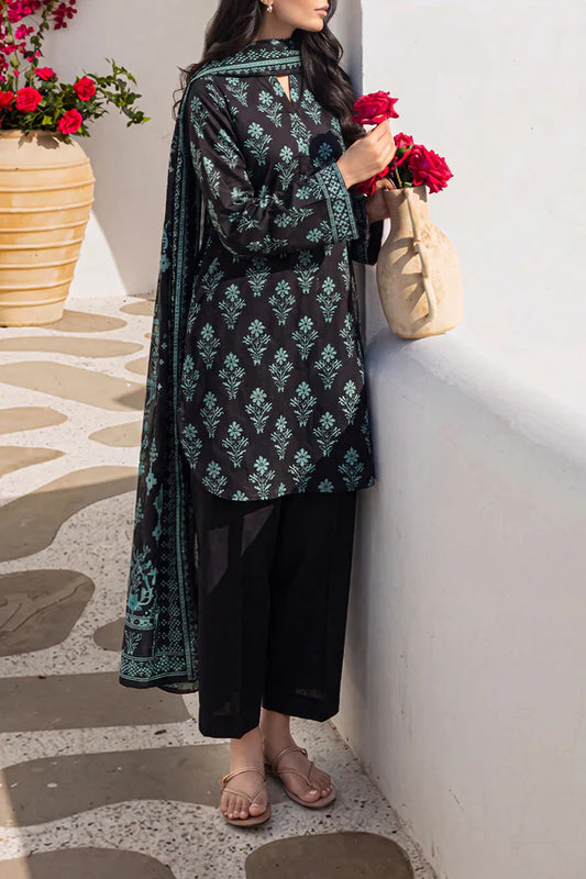 Unstitched Printed Lawn 3 Piece
