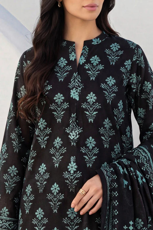 Unstitched Printed Lawn 3 Piece