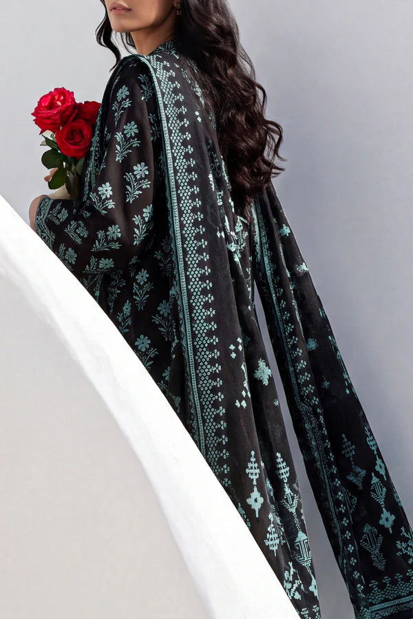 Unstitched Printed Lawn 3 Piece