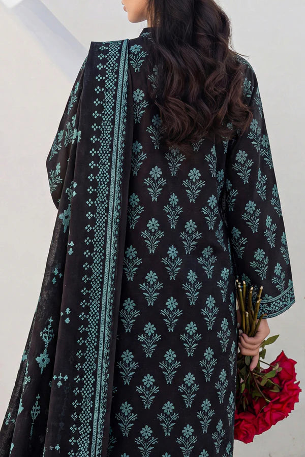 Unstitched Printed Lawn 3 Piece