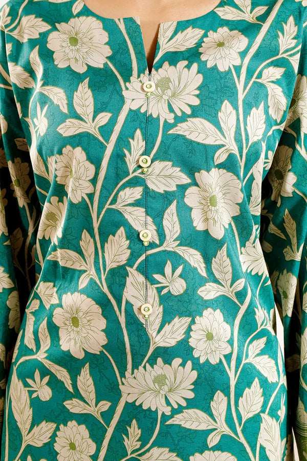 Unstitched Printed Lawn 3 Piece