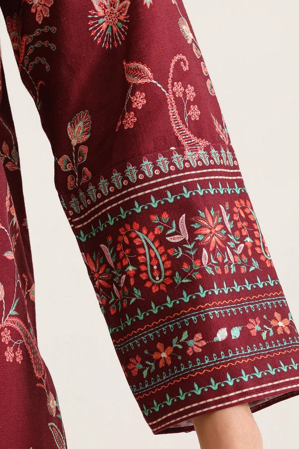 Unstitched Printed Lawn 3 Piece