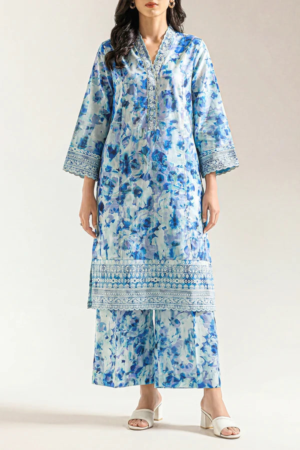Unstitched Printed Lawn 2 Piece (Shirt/Trouser)