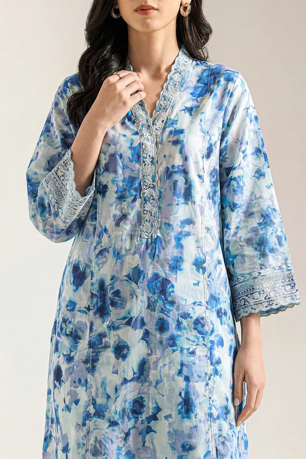 Unstitched Printed Lawn 2 Piece (Shirt/Trouser)